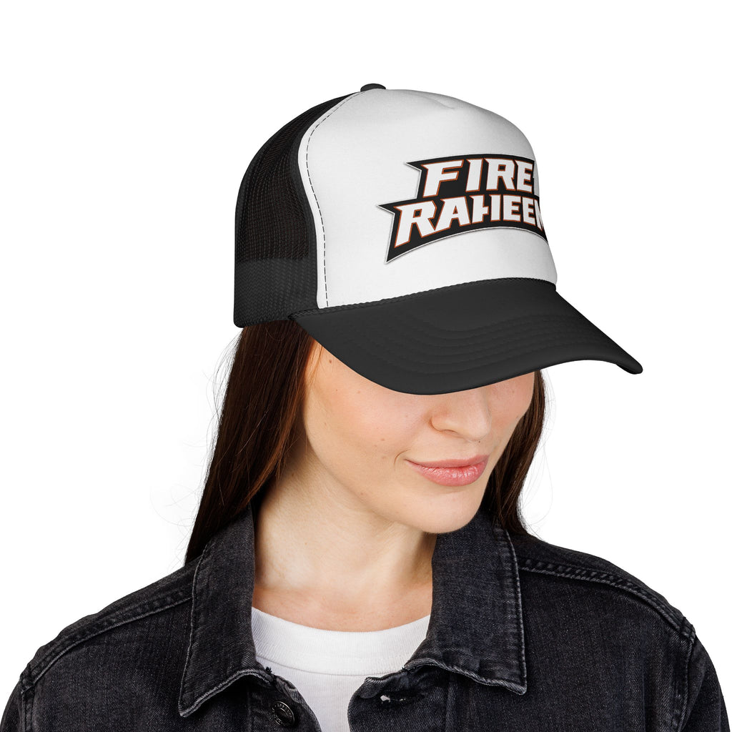Fire Raheem Trucker Hat — Retro Mesh Cap