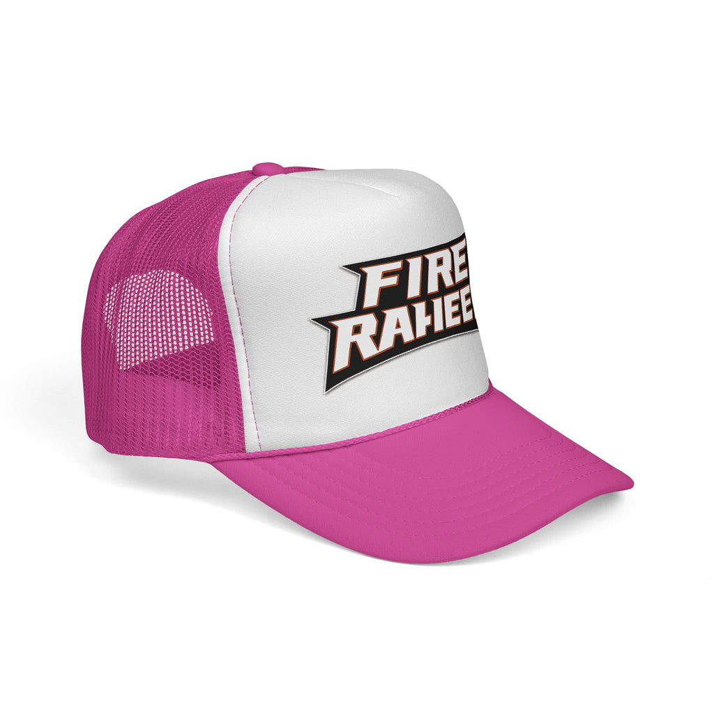 Fire Raheem Trucker Hat — Retro Mesh Cap