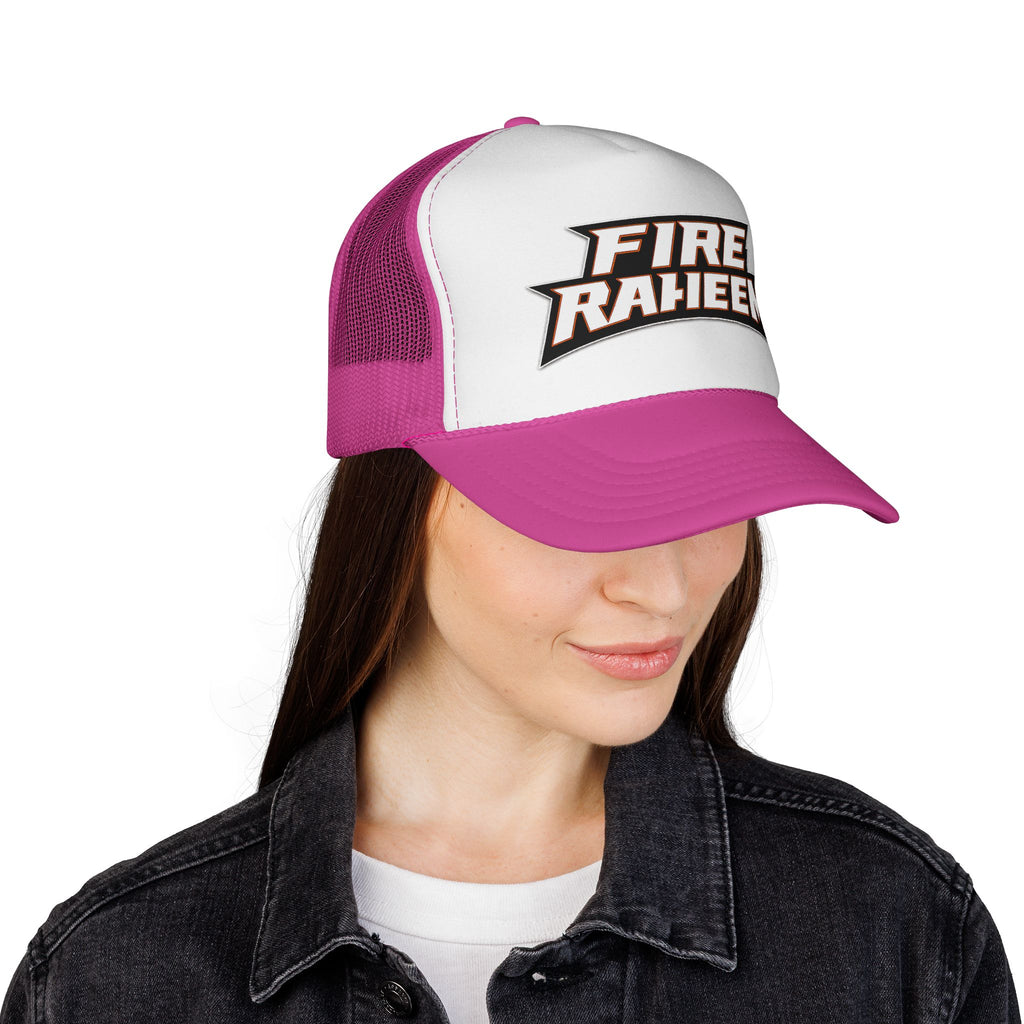 Fire Raheem Trucker Hat — Retro Mesh Cap