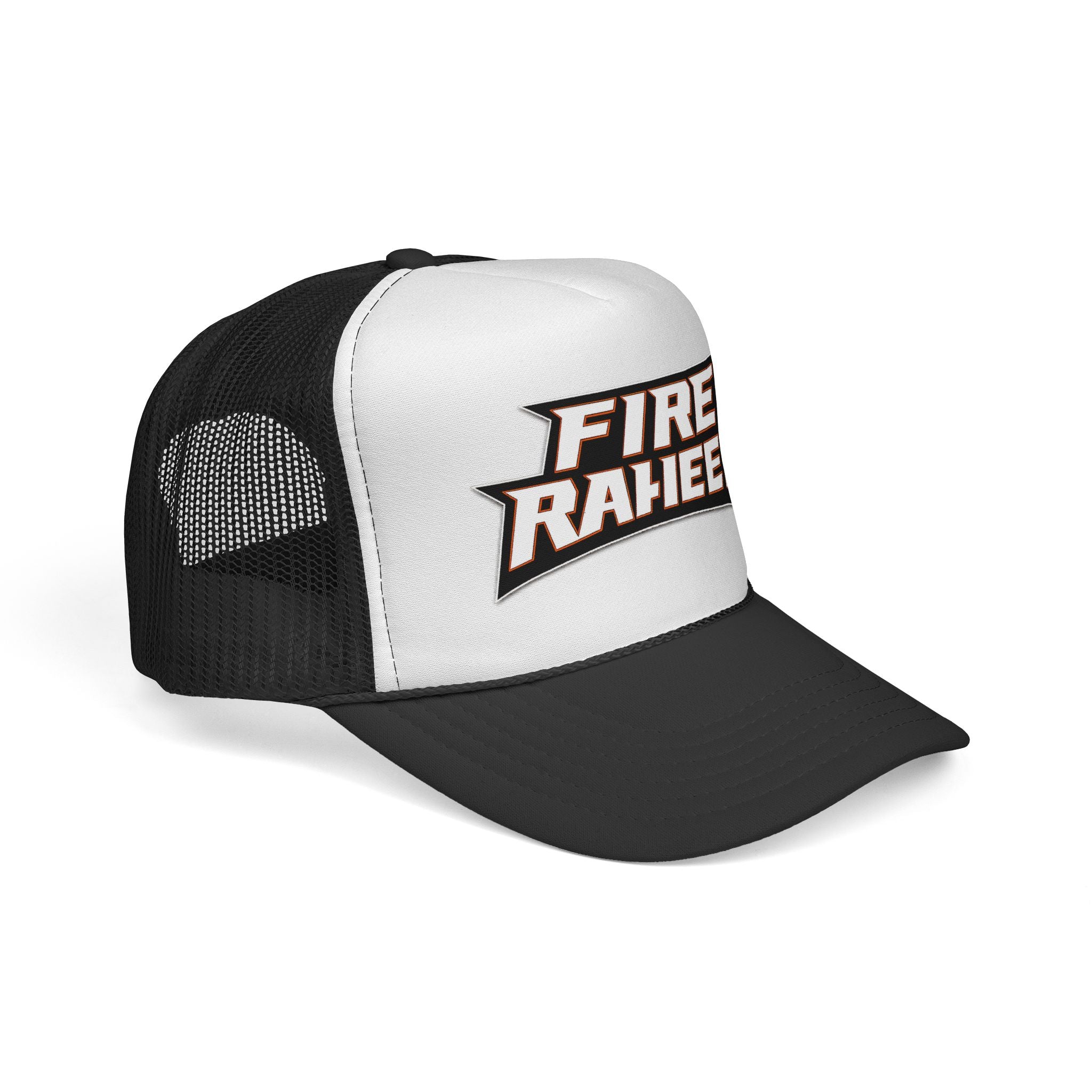 Fire Raheem Trucker Hat — Retro Mesh Cap