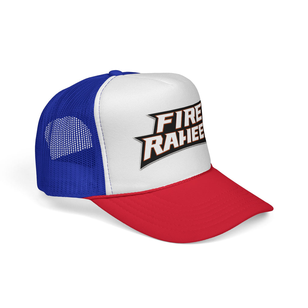 Fire Raheem Trucker Hat — Retro Mesh Cap