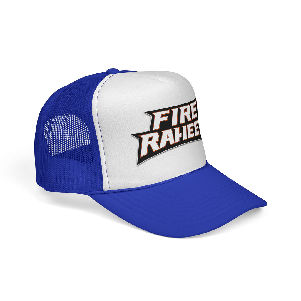 Fire Raheem Trucker Hat — Retro Mesh Cap
