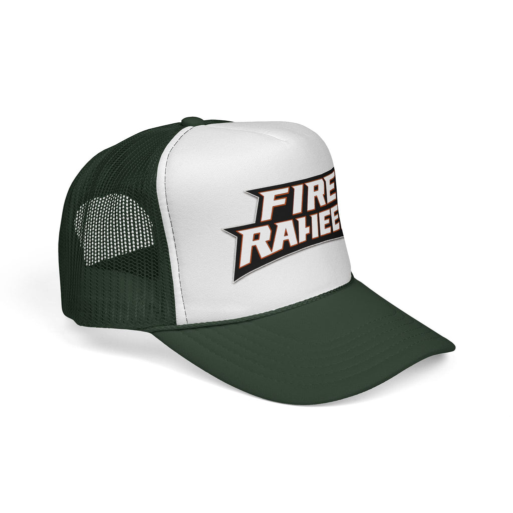 Fire Raheem Trucker Hat — Retro Mesh Cap